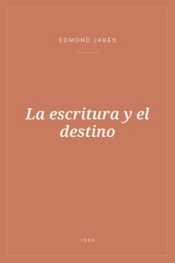 Portada de La escritura y el destino