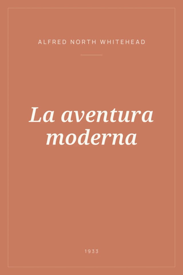 Portada de La aventura moderna
