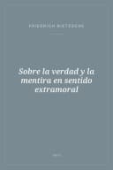 Portada de Sobre la verdad y la mentira en sentido extramoral