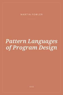 Portada de Pattern Languages of Program Design