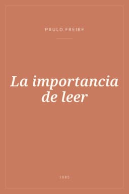 Portada de La importancia de leer