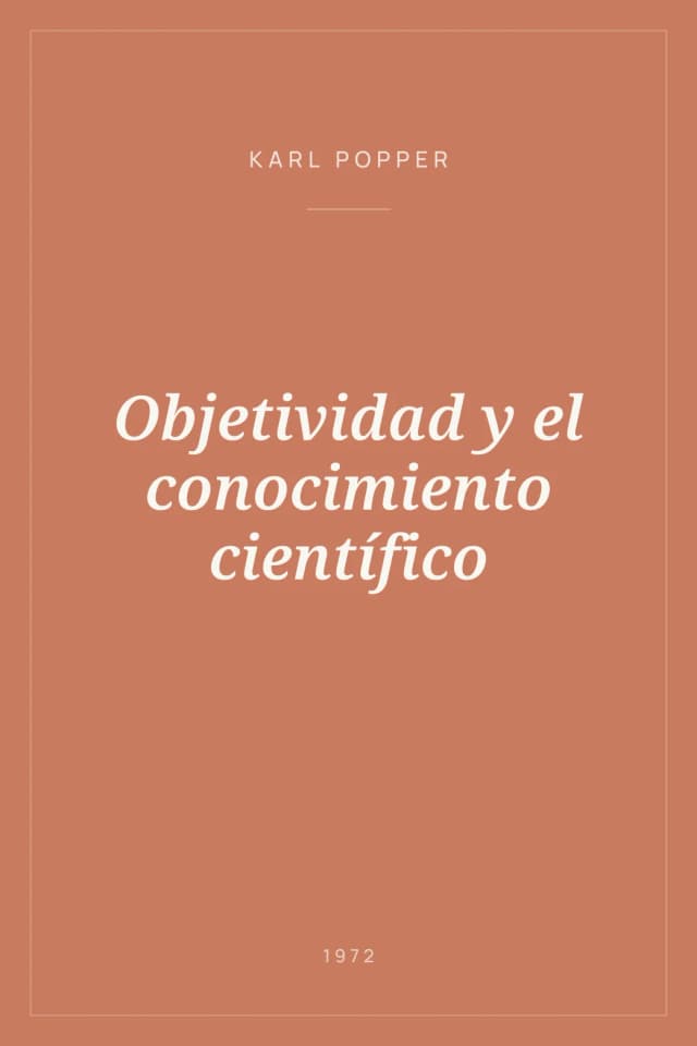 Portada de Objetividad y el conocimiento científico