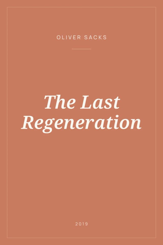 Portada de The Last Regeneration