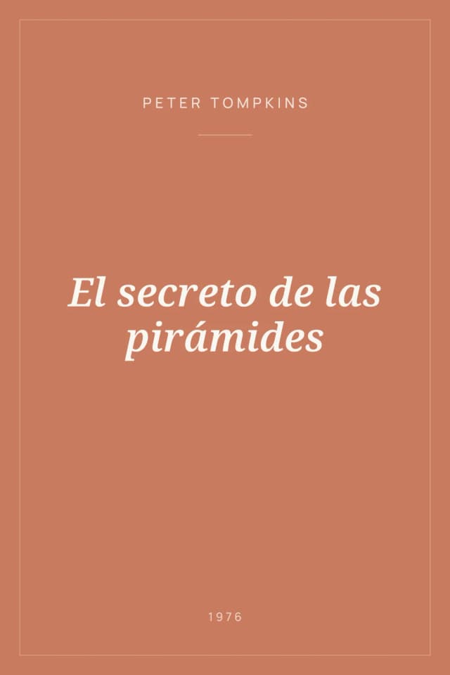 Portada de El secreto de las pirámides