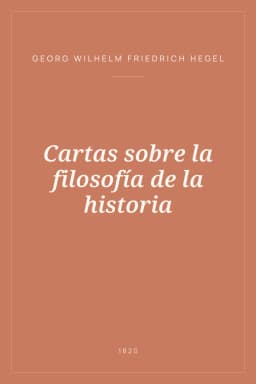 Portada de Cartas sobre la filosofía de la historia