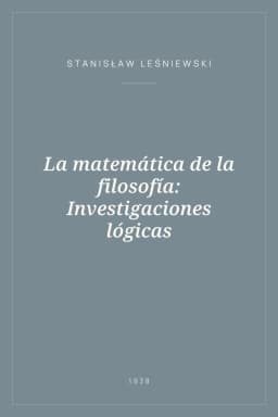 Portada de La matemática de la filosofía: Investigaciones lógicas