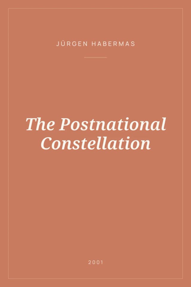 Portada de The Postnational Constellation