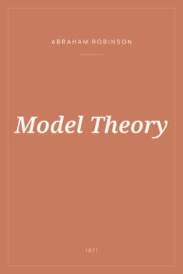 Portada de Model Theory