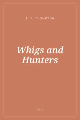 Portada de Whigs and Hunters