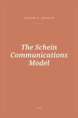 Portada de The Schein Communications Model