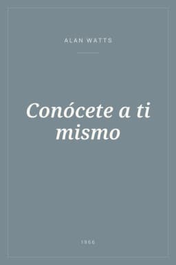 Portada de Conócete a ti mismo