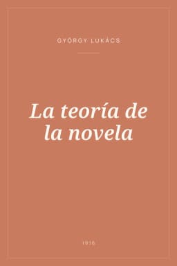 Portada de La teoría de la novela
