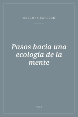 Portada de Pasos hacia una ecología de la mente