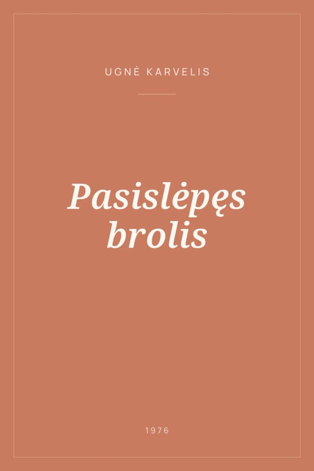 Portada de Pasislėpęs brolis