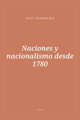 Portada de Naciones y nacionalismo desde 1780
