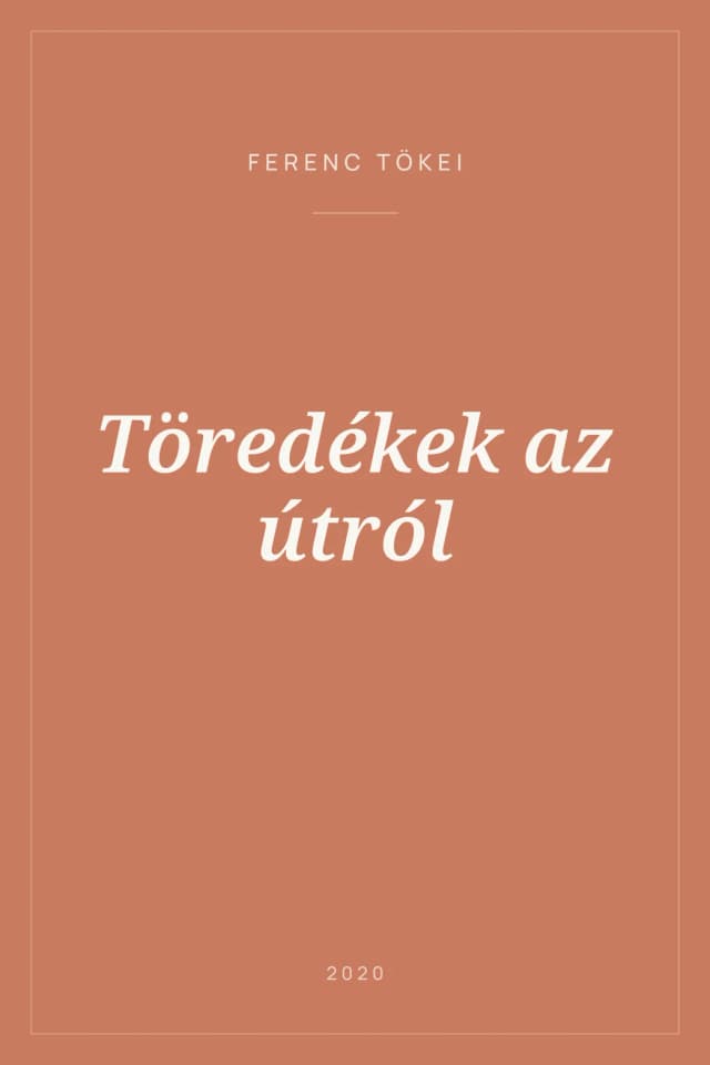 Portada de Töredékek az útról