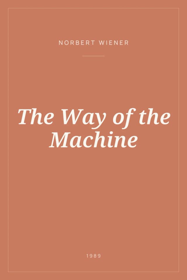 Portada de The Way of the Machine