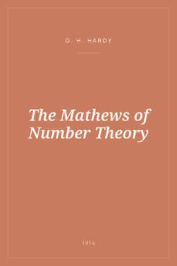 Portada de The Mathews of Number Theory