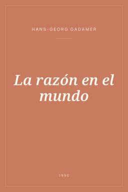 Portada de La razón en el mundo