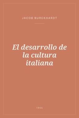 Portada de El desarrollo de la cultura italiana