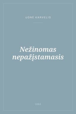 Portada de Nežinomas nepažįstamasis