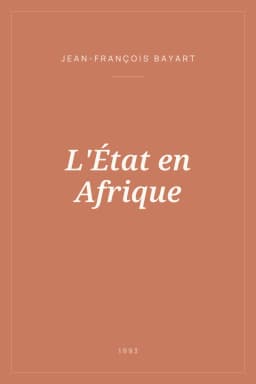Portada de L'État en Afrique