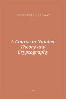 Portada de A Course in Number Theory and Cryptography