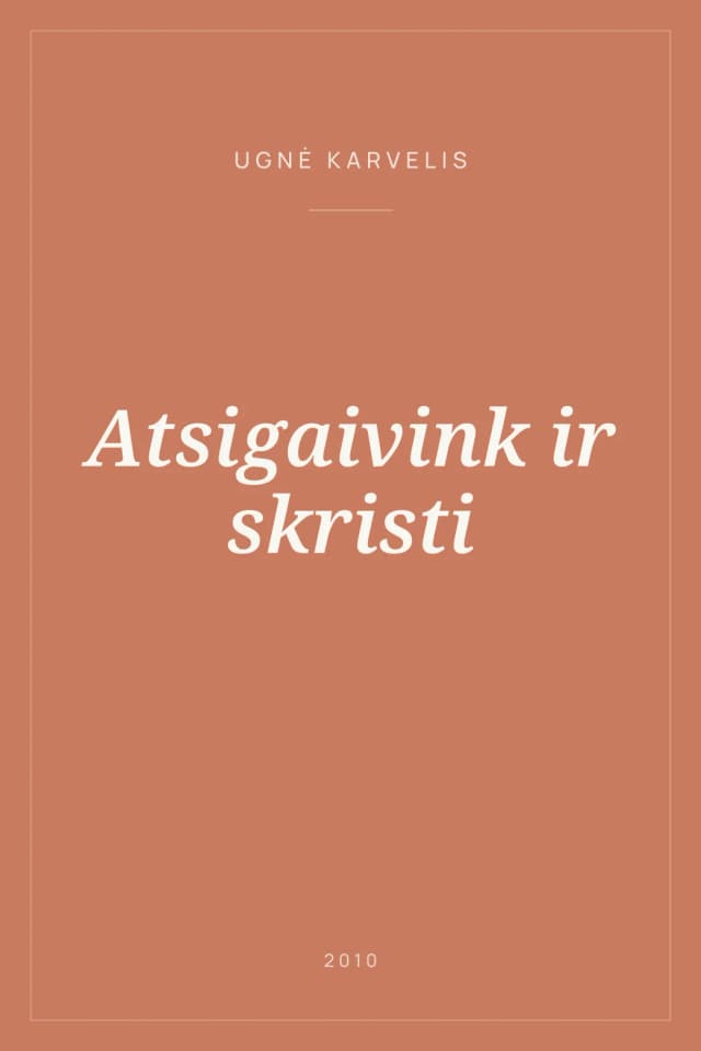 Portada de Atsigaivink ir skristi