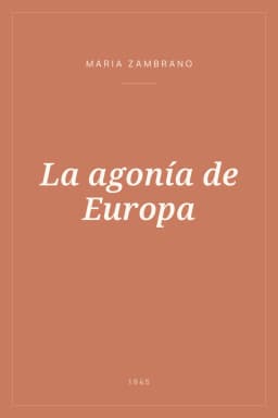 Portada de La agonía de Europa