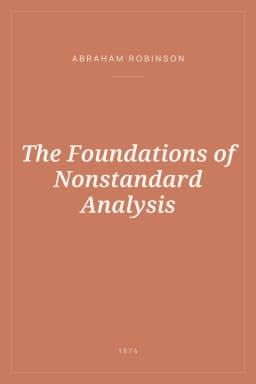 Portada de The Foundations of Nonstandard Analysis