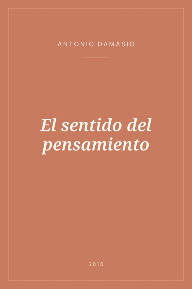 Portada de El sentido del pensamiento