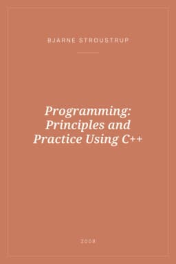 Portada de Programming: Principles and Practice Using C++
