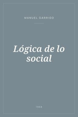 Portada de Lógica de lo social