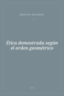 Portada de Ética demostrada según el orden geométrico