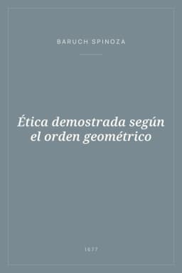 Portada de Ética demostrada según el orden geométrico