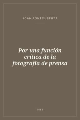 Portada de Por una función crítica de la fotografía de prensa
