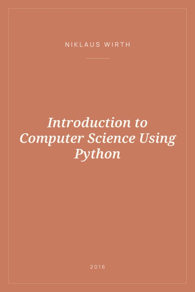 Portada de Introduction to Computer Science Using Python
