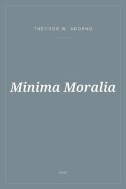 Portada de Minima Moralia