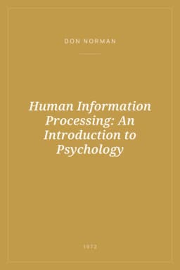 Portada de Human Information Processing: An Introduction to Psychology