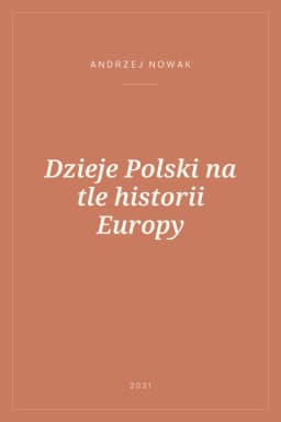 Portada de Dzieje Polski na tle historii Europy