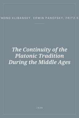 Portada de The Continuity of the Platonic Tradition During the Middle Ages