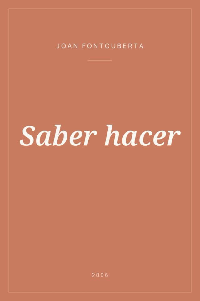 Portada de Saber hacer