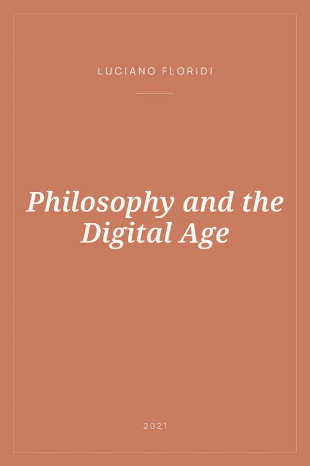 Portada de Philosophy and the Digital Age
