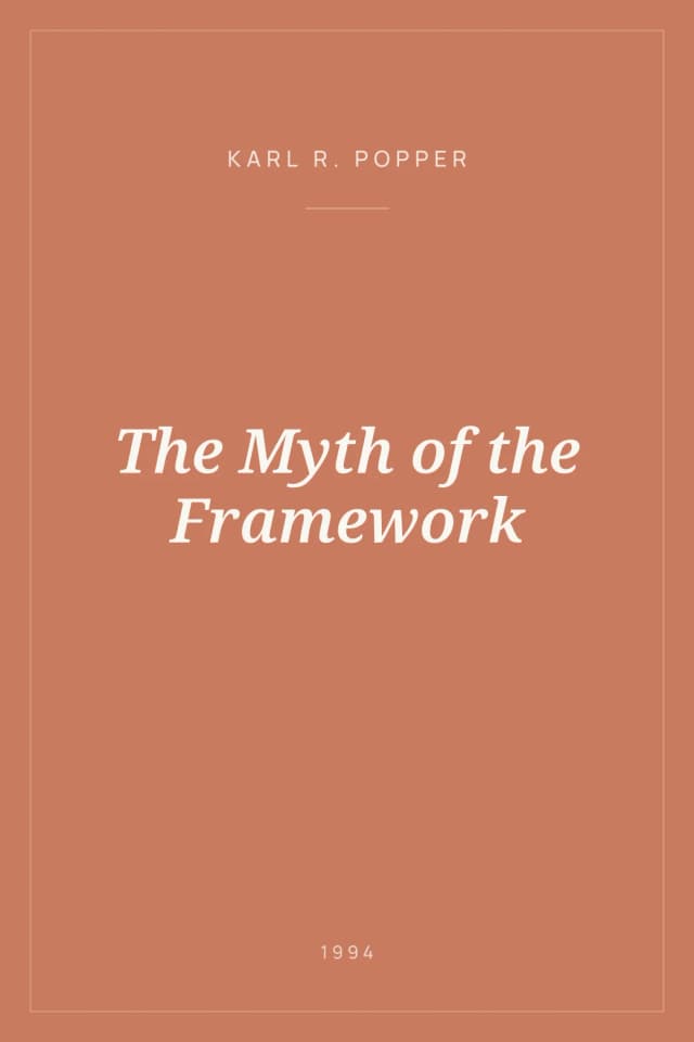 Portada de The Myth of the Framework