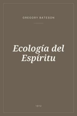Portada de Ecología del Espíritu