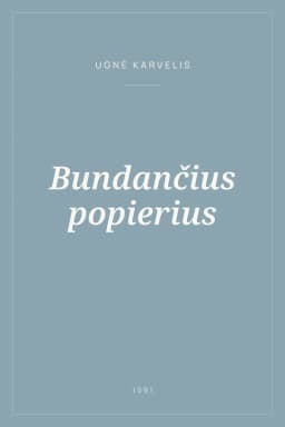 Portada de Bundančius popierius