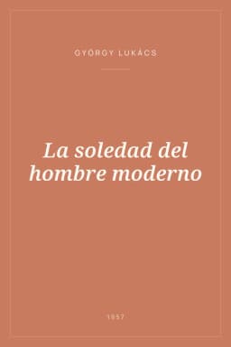 Portada de La soledad del hombre moderno