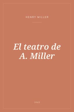 Portada de El teatro de A. Miller