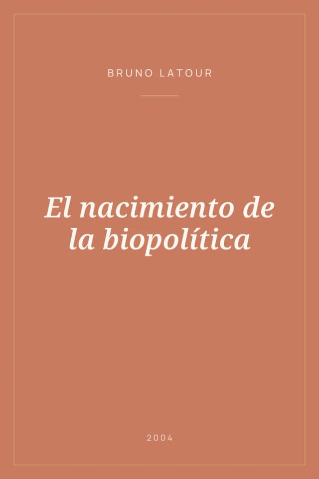 Portada de El nacimiento de la biopolítica