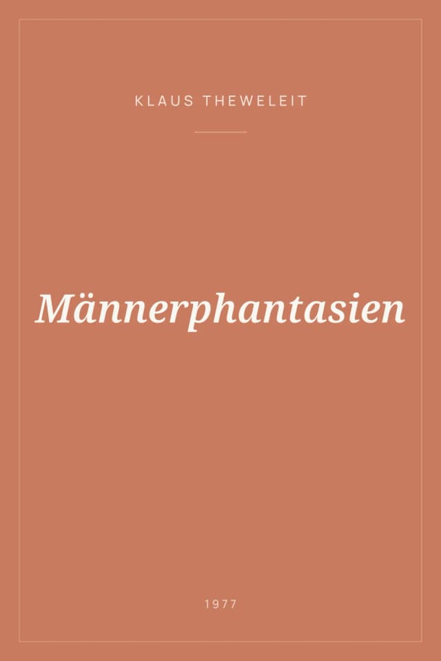 Portada de Männerphantasien